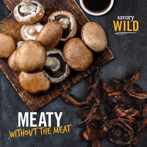 Savory Wild Vegan Portabella Jerky - Smokehouse Bacon - 3-Pack
